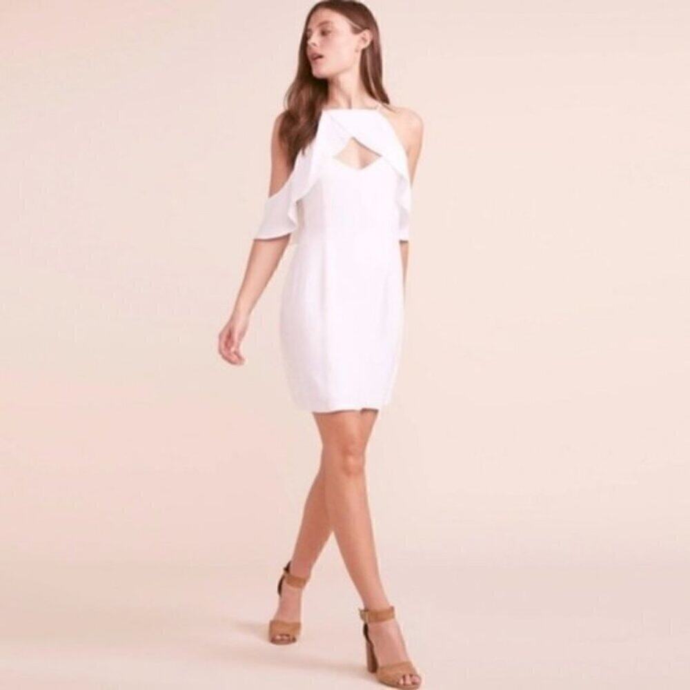 BB Dakota Kaless Ruffle Detailed Dress white sz 8